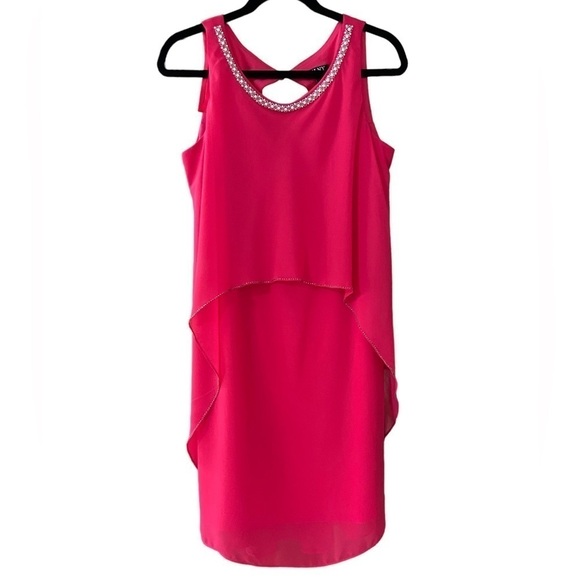 Slny Red Cocktail Dress Size 10 - Picture 1 of 10